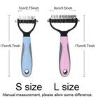 Professional Pet Grooming Tool 2 Sided Undercoat Dog Cat Shedding Comb Brush Pet