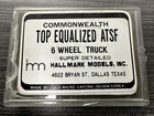 Hallmark Ho Scale Brass Top Equalized Atsf 6 Wheel Passenger Trucks 1 Pair Nos 