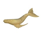 12  Hand Carved Humpback Whale Wooden Sculpture  Nautical Coastal Decor Figurine