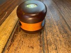 Vintage Refinished Merriman Lignum Vitae Single Block 2  Bronze Sheave 1 2  Line