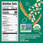 Organic Baby Food  Organic Whole Grain Oatmeal Baby Cereal  Non-gmo  Easily Dige