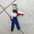 Vintage Rare 1950   s 4    Italian Cruise Ship Souvenir Felt 5  Doll - Navig Italia