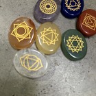 7pcs Set Chakra Stone Crystal Reiki Healing Energy Palm Natural Gemstone Quartz