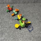 Rare 1960 Fisher Price Gabby Goofy Duck Family Wooden Pull Toy  776 Floppy Hat  