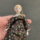 Vintage 1 12 Miniature Bisque Victorian Woman Mom Doll Blonde 6 75  Poseable