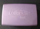 2002 Cottonelle Fresh Refillable Flushable Wipes Dispenser Plastic Light Purple
