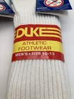 Vintage Duke Tube Socks Men   s Athletic Footwear Size 10-13 Set Of 2 New