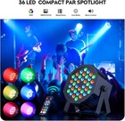 4pcs 36 Led Rgb Stage Lighting Par Light Dmx Beam Party Dj Disco Light W  Remote