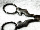 Antique Scissors With Figural Shoes Advertising Star Brand Shoes Rj r Shoe Co 