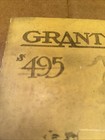 Vintage   Original   1913-1914 Grant Roadster Motor Car Catalog Sales Brochure