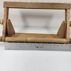 Vtg Anderson Rug Hooking Wood Frame Tabletop Pins Knobs Collapsible Wooden Hinge
