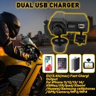 Motorcycle Phone Charger Usb Type Port For Phone Tablet Gps Waterproof