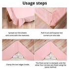 4pcs Bed Suspender Straps Mattress Fastener Holder Triangle Grippers Sheet Clips