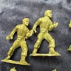 Vintage Lot Of 12 Mpc Ringhand Soldiers Various Poses Green Plastic 2 1 2    To 3   