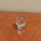 Vintage Handmade Art Glass Artist Signed Jd Shooter Marble 1 16 Clear   Red  21