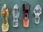 13 Beautiful Vintage Glass Bottle Or Perfume Stoppers - Obo