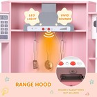 Kids Pretend Play Corner Kitchen Wooden Toy Set W  Lights sounds Girls Gift Pink