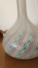 Vintage Mid-century Dino Martens Areliano Tosso Murano Latticino Mezza Filigrana