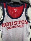 Carl Banks Houston Cougars Basketball Jersey Reversible White red blue Xl