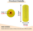 12 Pcs Textured Paint Roller Covers With 2 Frames Set  4 Inch 3 Textures Foam Dr
