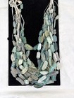 Lot Of 12 Ancient Blue Roman Glass Necklace C2000 Years Old
