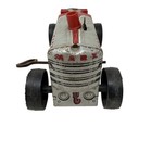 Vintage 1950 s Marx Tin Litho Metal 8 5  Wind-up  5 Red Farm Tractor