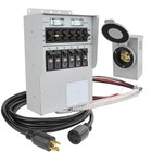 30 Amp 250-volt 7500-watt Non-fuse 6-circuit Transfer Switch Kit-3006hdk
