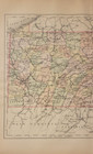 Antique Copperplate Hand Colored Map Pennsylvania Johnson s Cyclopaedia 1897