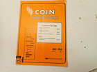 Original 1954 Coin Machine Journal  1700 Wurlitzer Seeburg M100g Sodashoppe Ads