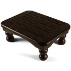  Solid Wood Bed Step Stool Super Large bedside Steps For High Dark Walnut
