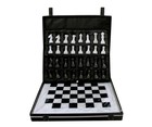 Handmade Marble Chess Set Black And White Tournament Chess Set Size 12 X 12