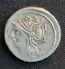 104 Bc Roman Republic Denarius - L  Saturninus Silver     Roma  Saturn In Quadriga