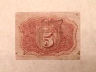   Fr  1233 5 Five Cents Second Issue Fractional Currency Note