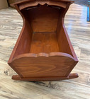 Vintage Wooden Rocking Cradle Handcrafted 