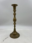 Vintage Brass Taper Candle Holder 11 Inch Tall Traditional Antique Patina Decor