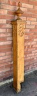 Ornate Antique Oak  Wood Stairs Newel Post 69   