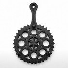 Vintage Cast Iron Starburst Trivet Pennsylvania Dutch Style 8     