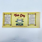 1920s Tea Cup Evaporated Milk Vintage Antique Can Label Cleveland Oh Teacup Fl3