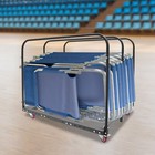 Folding Chair Rack Dolly Cart Table Storage Rack Desk Chairs Cart Trolley 