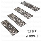 Rubber Stair Step Treads Mat Scrolled Butterfly Outdoor Porch Traction   Choices