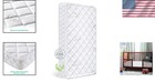 Crib Toddler Mattress Foam Fleece Breathable Hypoallergenic Compact