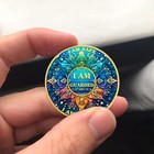 3pcs Novelty Lucky Challenge Coin Hamsa Good Luck Token Bring Fortune Cool Gifts