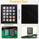 Poker Chip Display Case Frame 20 Chips Magnetic Wall Mount Tabletop Holder Case