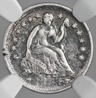 1854-o  H10c Liberty Seated Half Dime  Ngc Xf Details  rim Damage    8404748-048