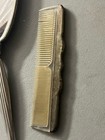 Vintage Silverplate Hand Mirror   Comb Vanity Antique Design Set