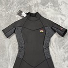 Billabong Women   s 2 2mm Synergy Ss Zip Wetsuit Size 8 Large Recycler Series Nwt