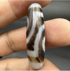 Unique Genuine Ancient Natural Indo Tibetan Agate Dzi Bead With 2 Eyes