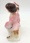          Vintage Ceramic Figurine Fancy Couple In Pink 5  X 4 