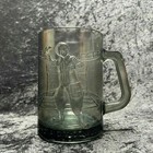 Vintage Mcdonald s Ronald Mcdonald Smoky Glass Mug 1970 s Playing Football