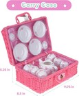 Real Porcelain Tea Set For Little Girls And Adults - 13 Pcs